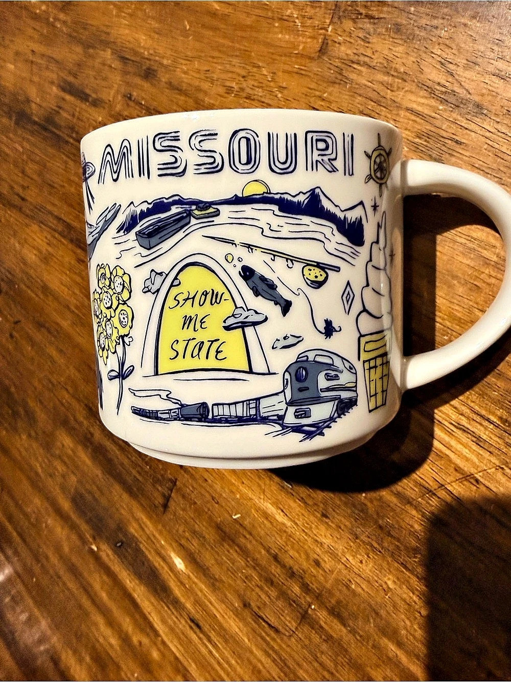 Starbucks Been There Series Missouri Mug White & Blue